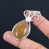 925 Sterling Silver Seam Agate Stone Anniversary Engagement Wife Pendant Jewelry
