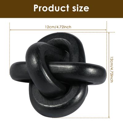 Wood Knot Decor Coffee Table Decor Montessori Wooden Ball Hand Carved Craft for Living Room Bedroom Office Desk Simple Ornaments