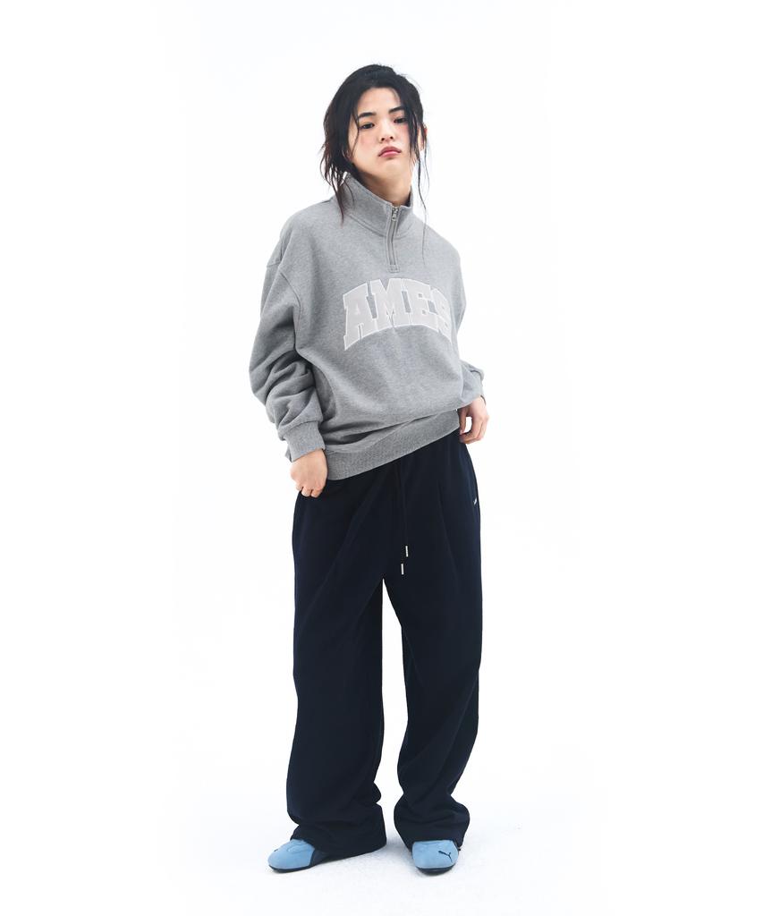 AMES-WORLDWIDE Basic Small Logo Sweat Pants Navy