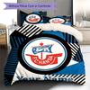 Custom Name FC Hansa Rostock Bedding,Quilt Set Quilt Cover Pillowcase Home Birthday Gift(1 * Duvet Cover + 2 * Pillowcase, Without Core) -HE64