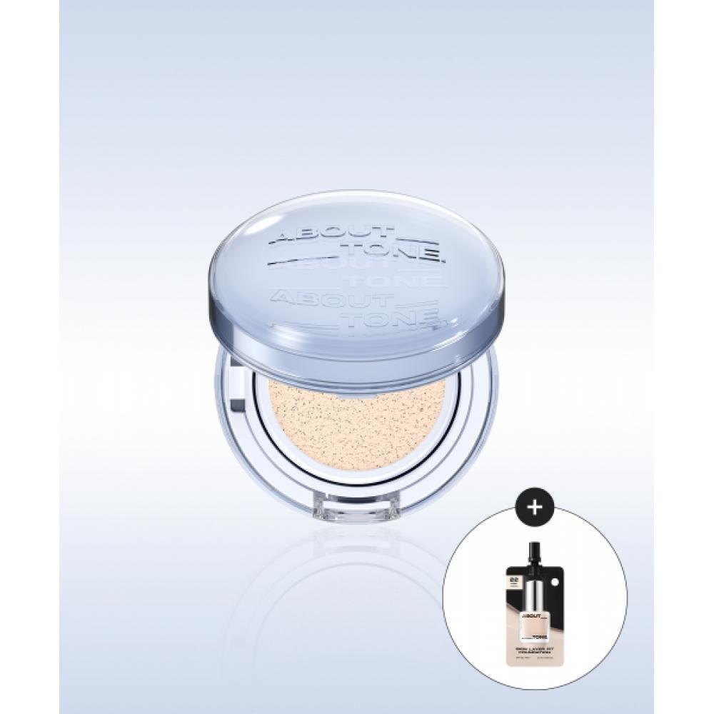 

About Tone Water Layer Fit Cushion 8color + Foundation Spout Pouch 21 Warm Light Gift AT. 19 pair (water fit cushion)