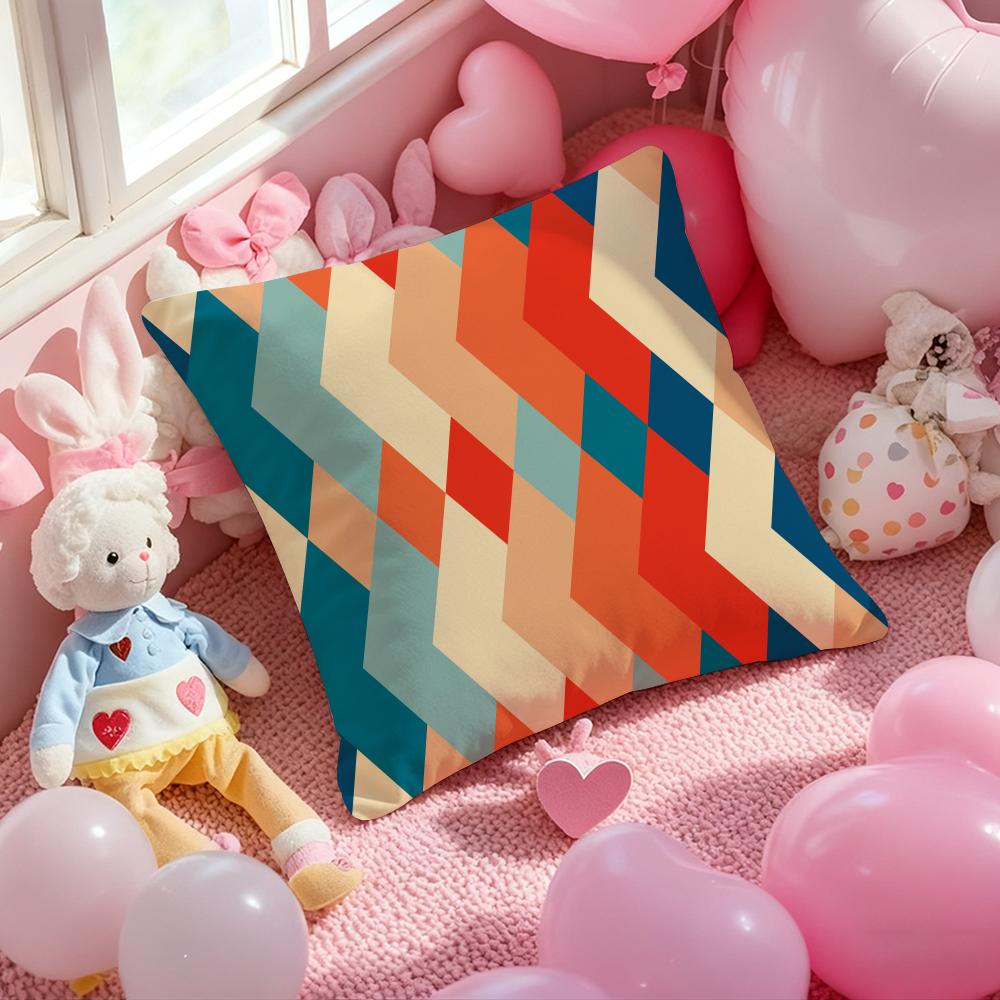 Modern color Mia style geometric pattern Cushion Pattern Printed Pillowcase for Living Room Sofa Cushion Cover & Bedroom Decor