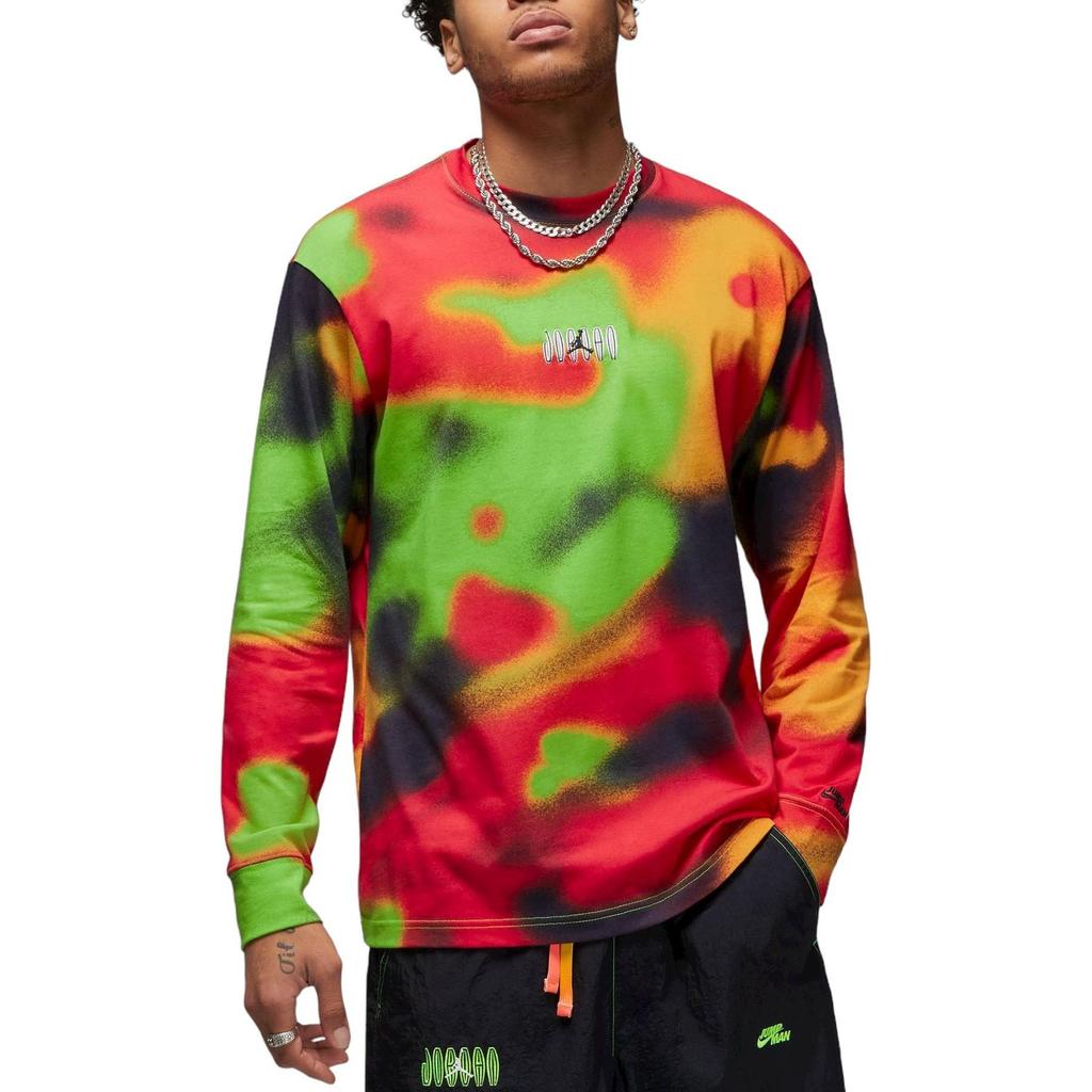 Jordan T Shirts Men's Multicolor Crew Neck Moderate Straight Fit DV1478-010