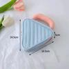 Portable Makeup Organizer - Contrast Color Square Triangle Cosmetic Bag for Travel Toiletry Storage Bag Organizer