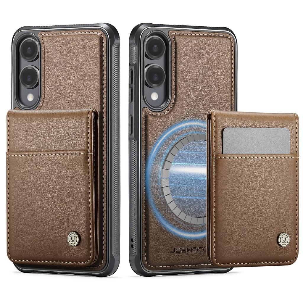 Custodia Portafoglio Magnetica 2 in 1 Staccabile per Samsung Galaxy S25 Edge S25 FE S24 S23 S22 S21 S20 Ultra con Porta Carte Cavalletto