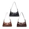Women Metal Stud Handbag PU Leather Fashion Underarm Bag Large Capacity Vintage Casual Handbags Female Travel Handbag