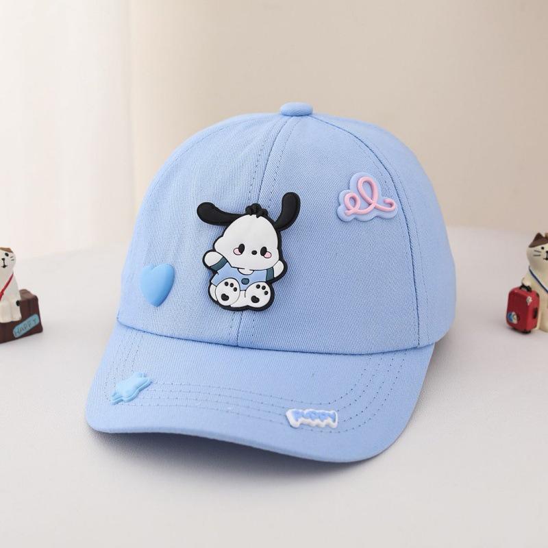 Kids' Cartoon Baseball Cap - Cute, Windproof, Sun-Protective, Adjustable Duckbill Hat for Boys and Girls (Spring/Autumn)