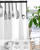 2Panels Chiffon Sheer Curtain Kitchen Curtain Kitchenware Chef Print  Voile Tulle Cortinas for Kitchen LivingRoom Window Cortina