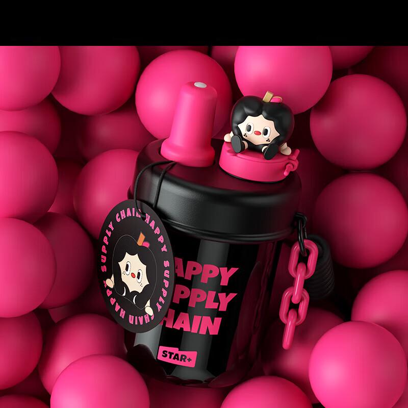 Shidajia Fruit Star 400ml Vacuum Straw Cup