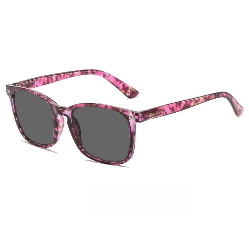 Fashionable Printed Square Sunglasses Women'S High-End Rice Nail Style Outdoor Uv Resistant Glasses Uv400 Shades Eyewear