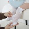 Baby Girls Knee High Socks Breathable Cutout Mesh Cute Bows Dress Socks Newborn Stockings for Clothing Accessories