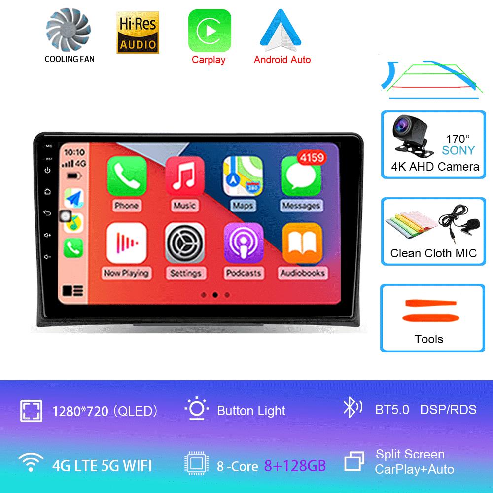 Autoradio Android 14 Carplay Auto Für Volkswagen Multivan T5 2003 - 2015 Multimedia Video Player GPS Navigation Stereo Head Unit