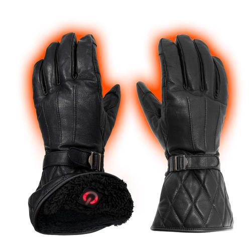 KOMINE Cycling Bike Unisex Adult EK-218 Neo Retro Electric Heat Gloves Black L