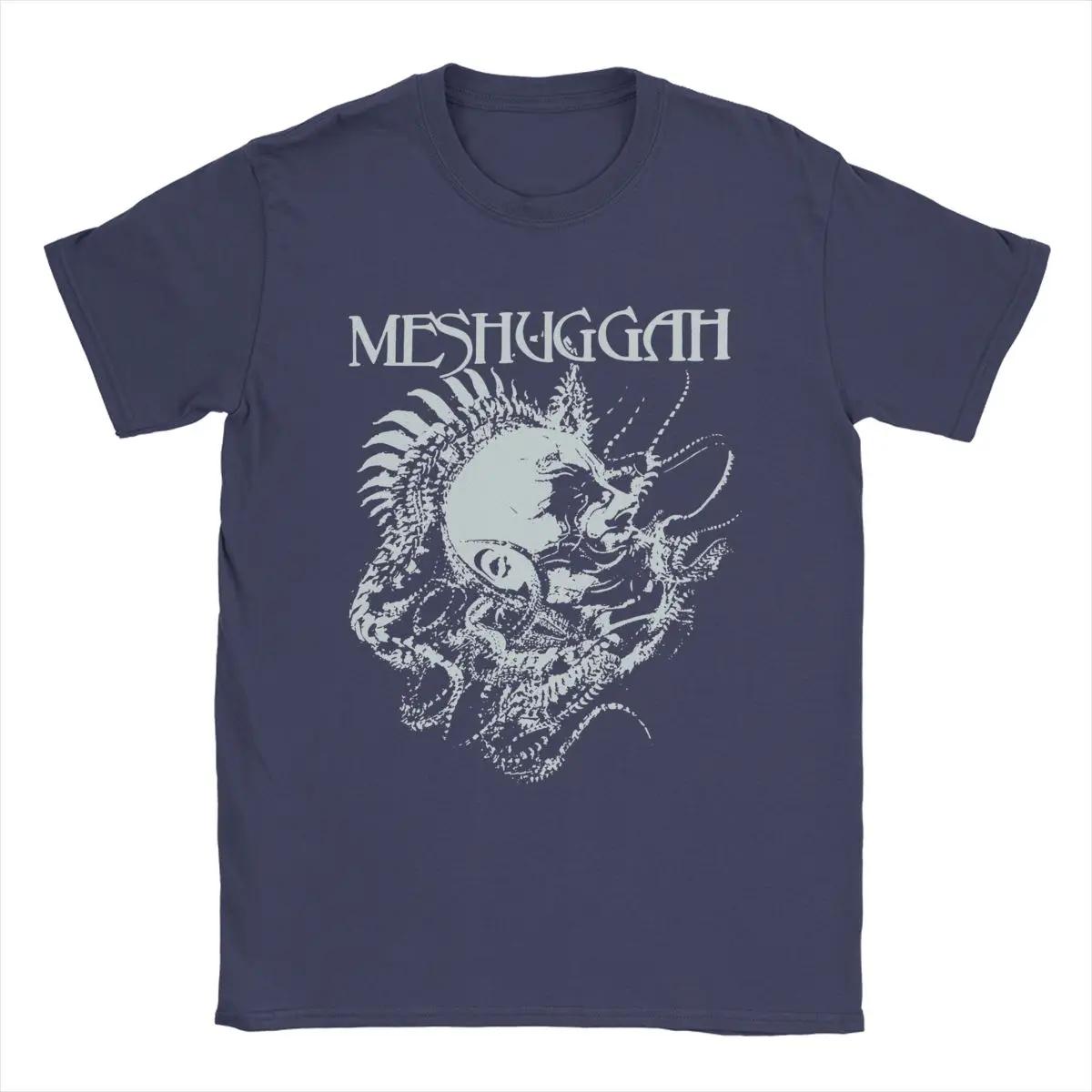 

Мужская футболка Koloss Extreme Metal Band Meshuggah Vintage Pure Cotton Tee Shirt Short Sleeve T Shirt Crewneck Tops Idea Gift XXXXL темно-синий