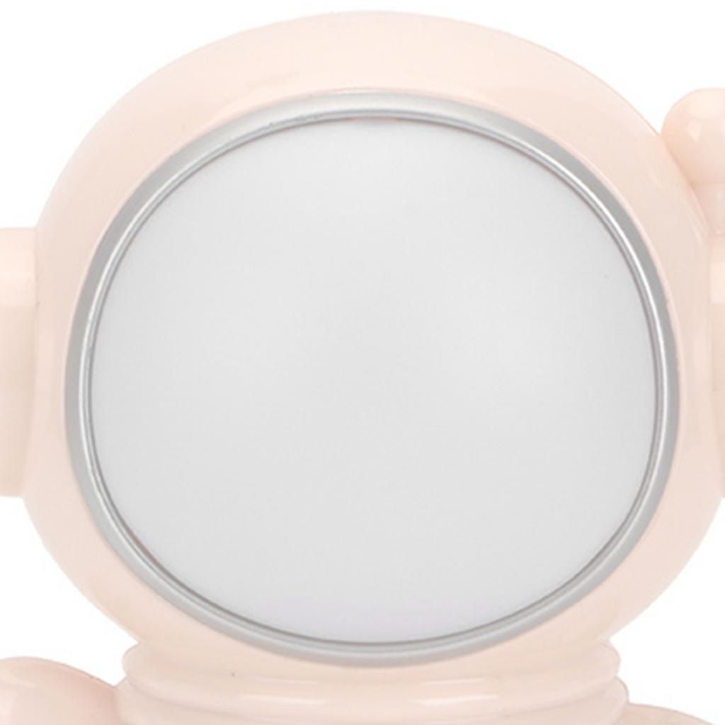 Nachtlicht 3 Modi LED Bunt Niedliches Astronauten-Aussehen USB-Anschluss Nachttischlampe für Schlafzimmer Wohnheim