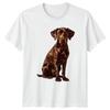 Chocolate Labrador Retriever Hund Herren T Shirt Daunisex Grafik Top Vintage Breathable Unisex Fashion Casual Soft
