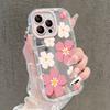 Romantyczne Kwiaty Brzoskwini Lustrzane Etui na Telefon Dla iPhone 17 Air 16 Pro Max 17 15 14 13 12 11 7 8 Plus XR XS Ochronne Tylne Etui