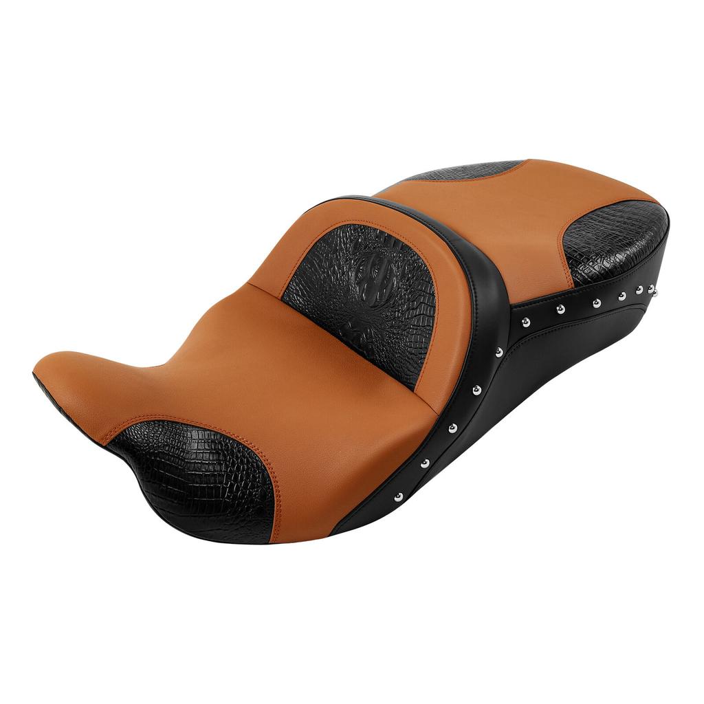 Motorcycle Driver Passenger Seat 2 Up For Harley Touring Road King Road Glide Street Glide CVO FLHR 2009-2023
