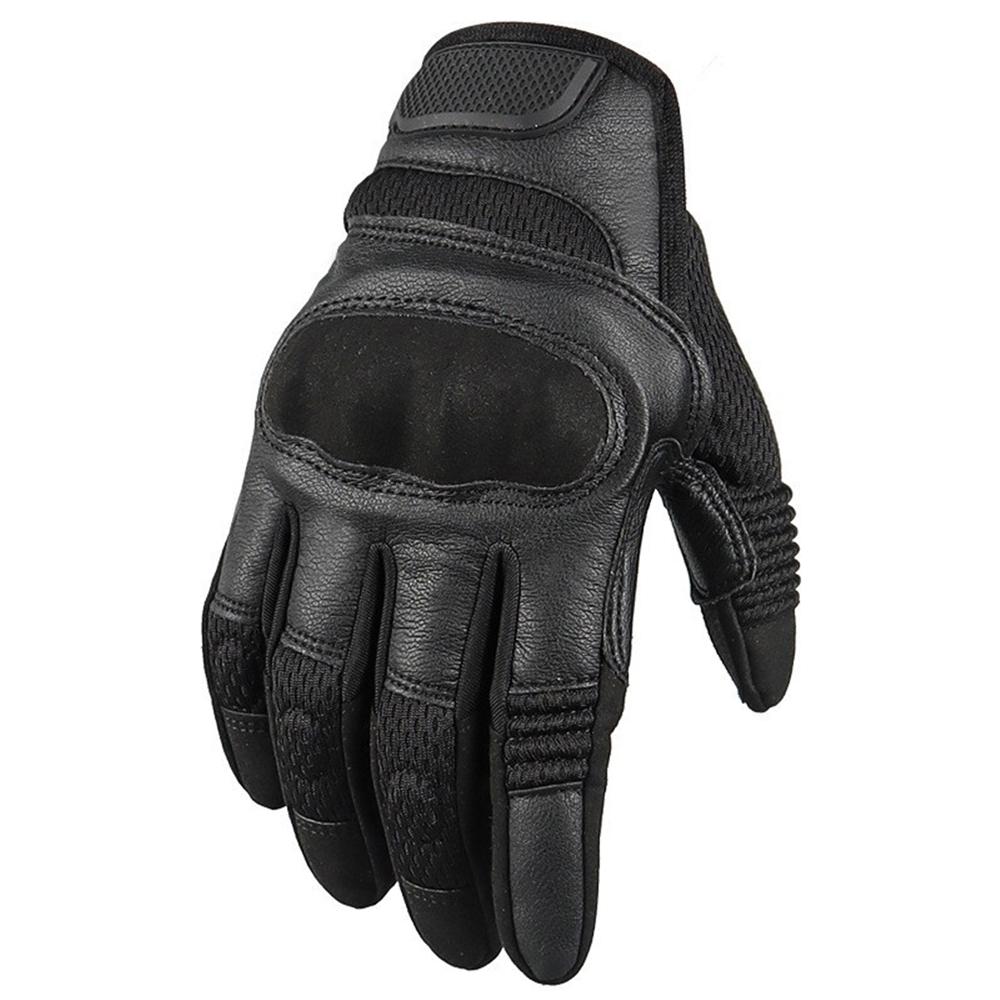 1Pair Tactical Gloves Outdoor Cycling Training Full Finger Shooting Gloves Black