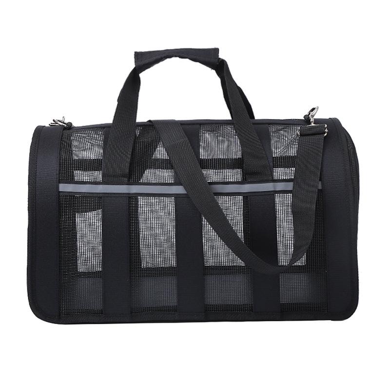 Pet Travel Mesh Bag: Fashionable Breathable Handbag for Dogs and Cats