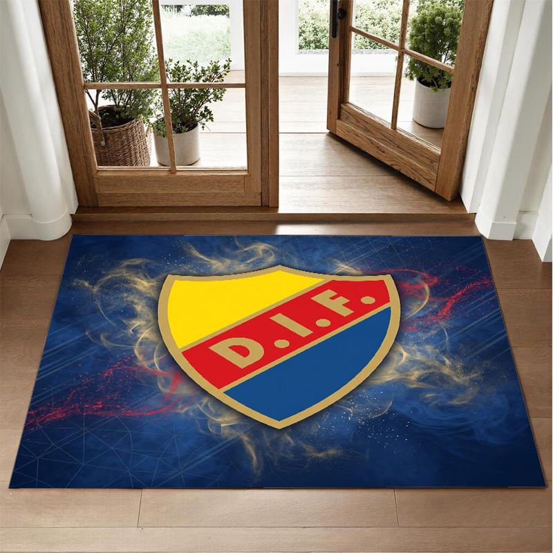 Tappeto Djurgårdens IF Design in Velluto di Cristallo Morbido Tappetino Decorativo per Ingresso Camera da Letto