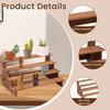 3/4 Etagen Holz Vintage Präsentationsständer Holz Cupcake Ständer Platzsparend Dessert Präsentationsständer Etagen Präsentationsständer für Cupcakes