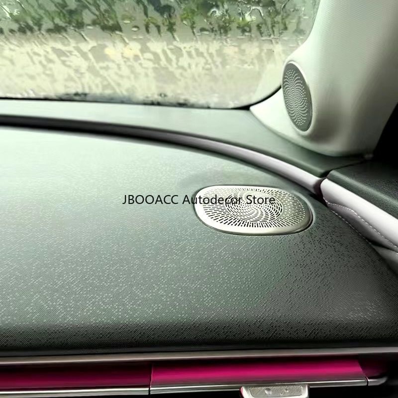 For Dongfeng Nammi 01 Speaker Cover Car Outlet Vent Dust Cover Stainless Steel Audio Horn Cover Guards Dashboard Trims Interior