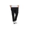 Solid Color Logo Print Sports Fitness Long Pants Men Bottoms Black H39220