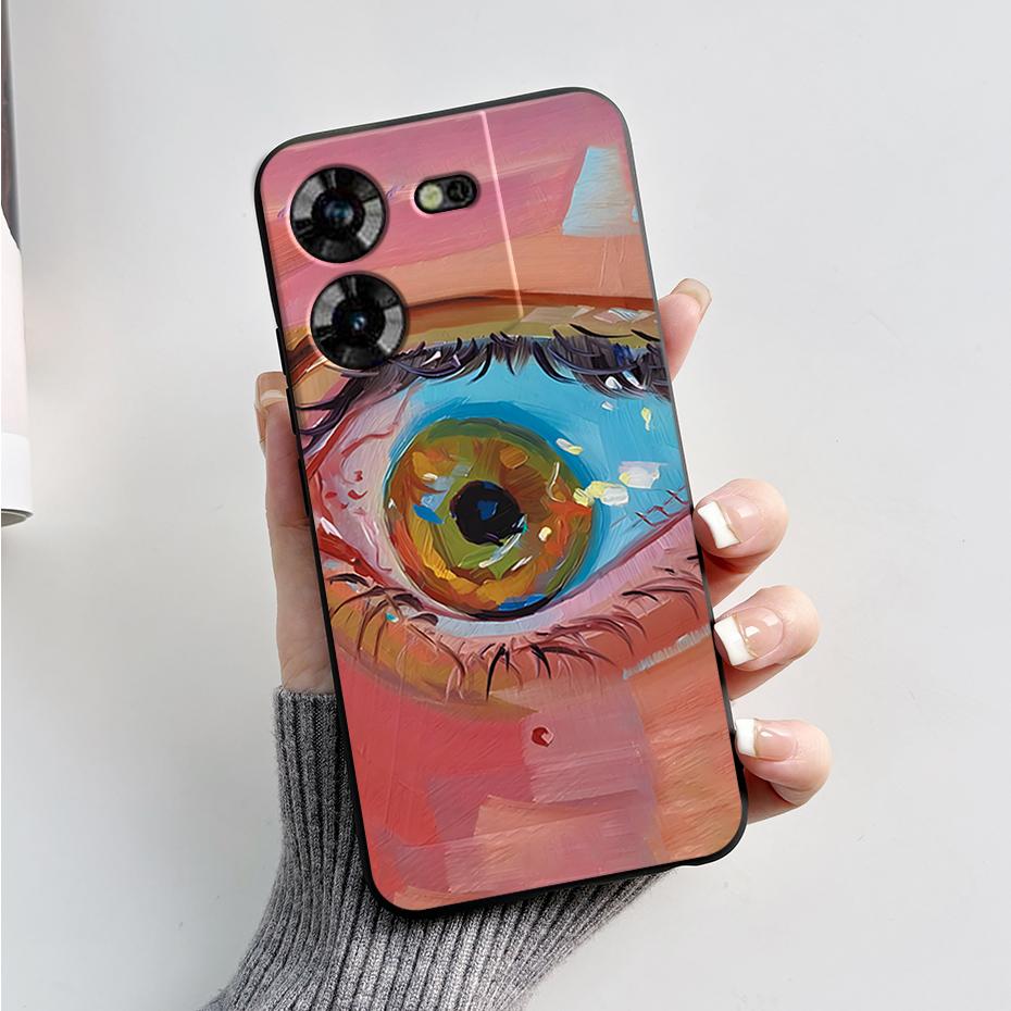 For Tecno Pova 5 Case LH7n Silicone Phone Case Stylish Pattern Slim Soft Black Funda Cover For Tecno Pova 5 4G 2023 Pova5 Capa