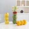 Fruit Vase For Flowers Decorative Ceramic Vase For Flowers Floral Container Party Kitchen Decorations For Table Centerpieces