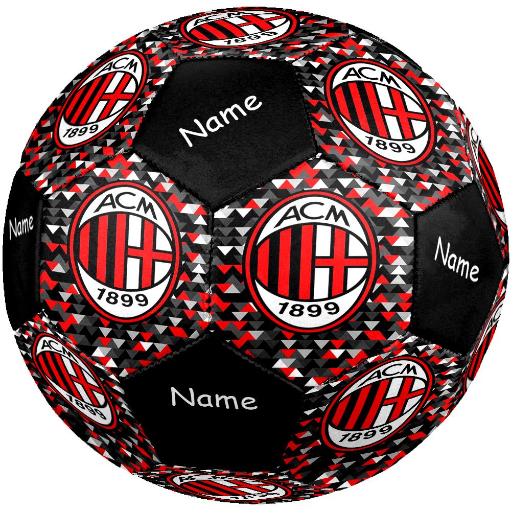 Custom Name AC Milan Theme Size 5 Soccer Ball, Suitable for Both Indoor and Outdoor Matches, a Gift Suitable for Everyone.