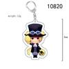 Acrylic Keychain - Luffy, Zoro, Nami Anime Pendant
