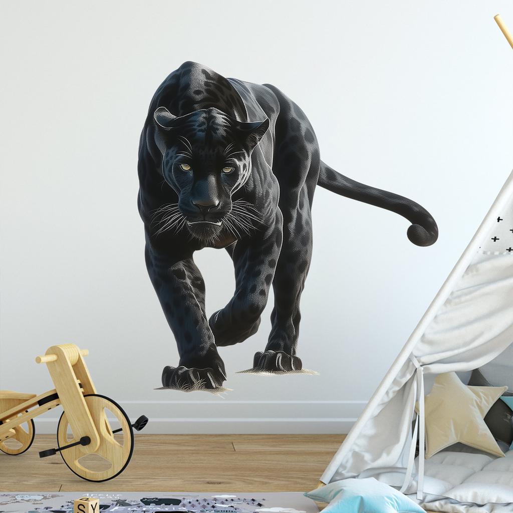 Black Leopard Print Wall Sticker Animal Decoration for Bedroom Living Room Home Interior Decor