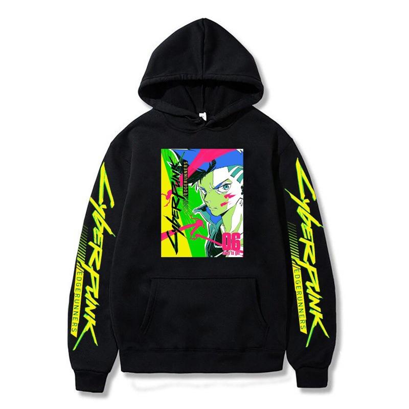 Grenzüberschreitende Cyberpunk Cyberpunk Print Serie Herbst und Winter Herren Hoodies Erwachsene Lässiger Komfort Langarm Sweatshirts