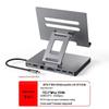 4K60Hz USB-C Docking Station with Gigabit Ethernet, USB 3.2 Converter, and Rotating Stand for Phones and Tablets