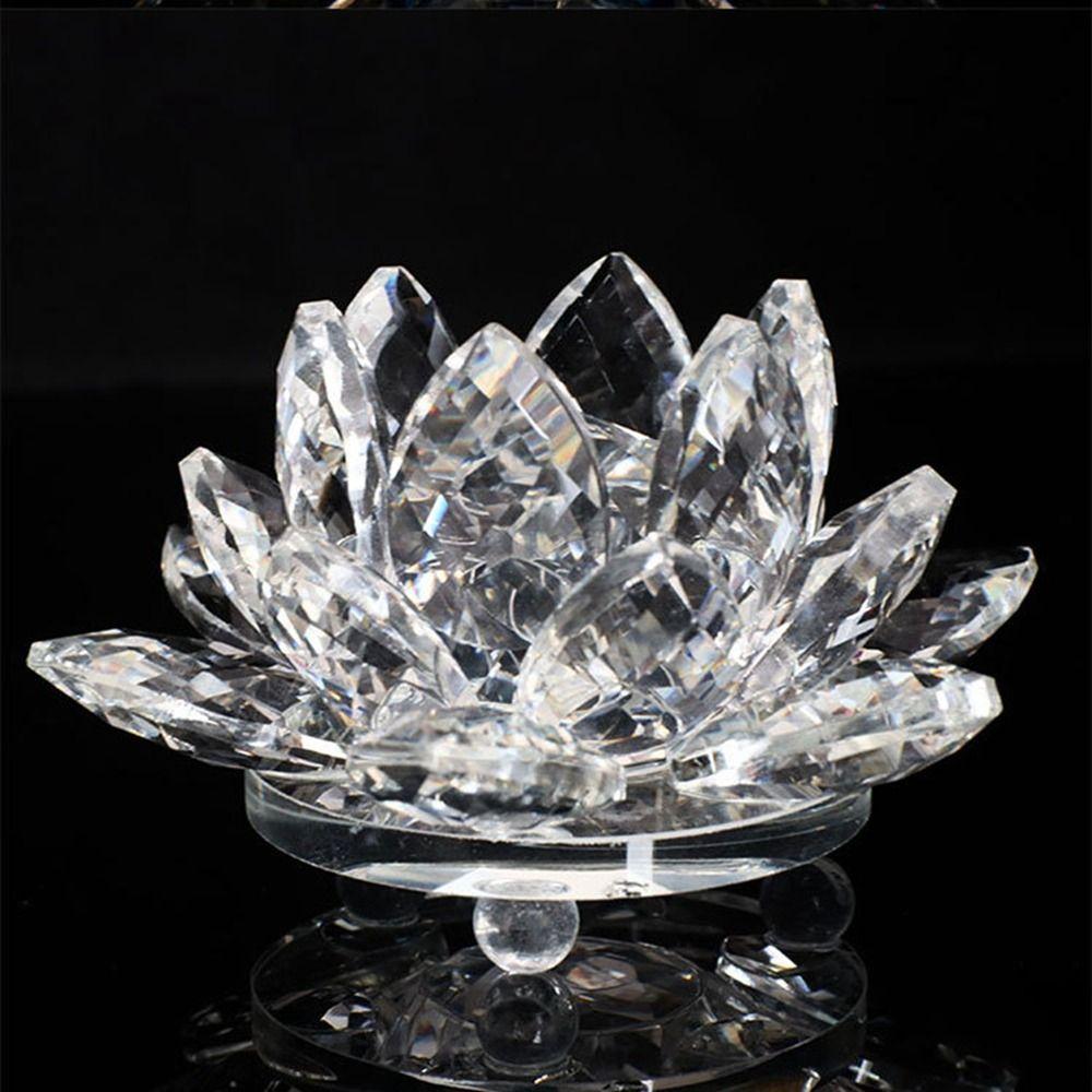 Sunlight Healing Crystals Fengshui Ornaments Tabletop Crafts Crystals Lotus Flower Jewelry Counter