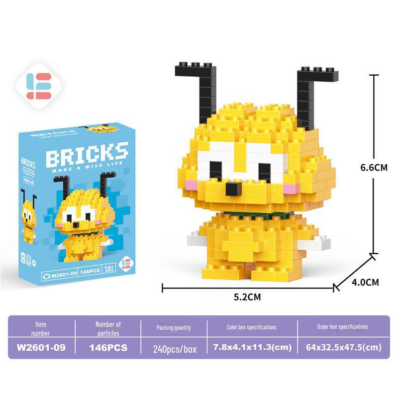 Guochao Chinese Mahjong Diamond Particle Building Blocks - Children's Educational Set