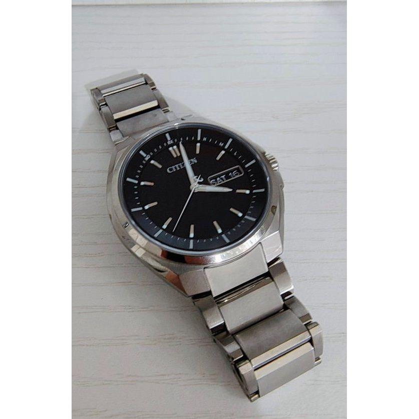 CITIZEN H100 AT6050-54E радио-солнечные титановые часы ATTESA
