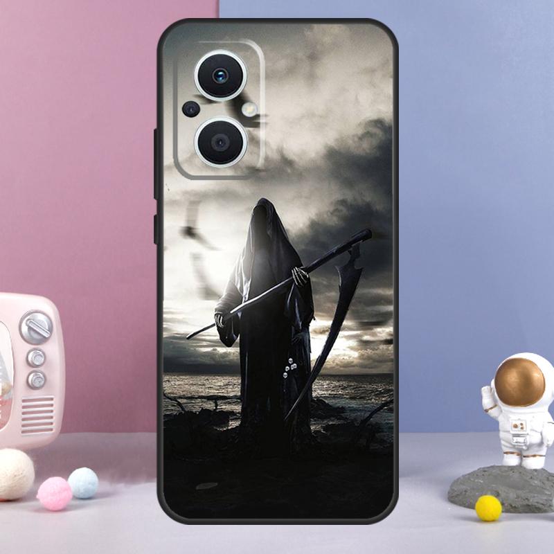 Death Grim Reaper Skull Funda For OPPO Reno 8 Lite 11F 12F 13F 14F 10 11 12 13 14 Pro OPPO Find X9 X5 X6 X8 Pro Case