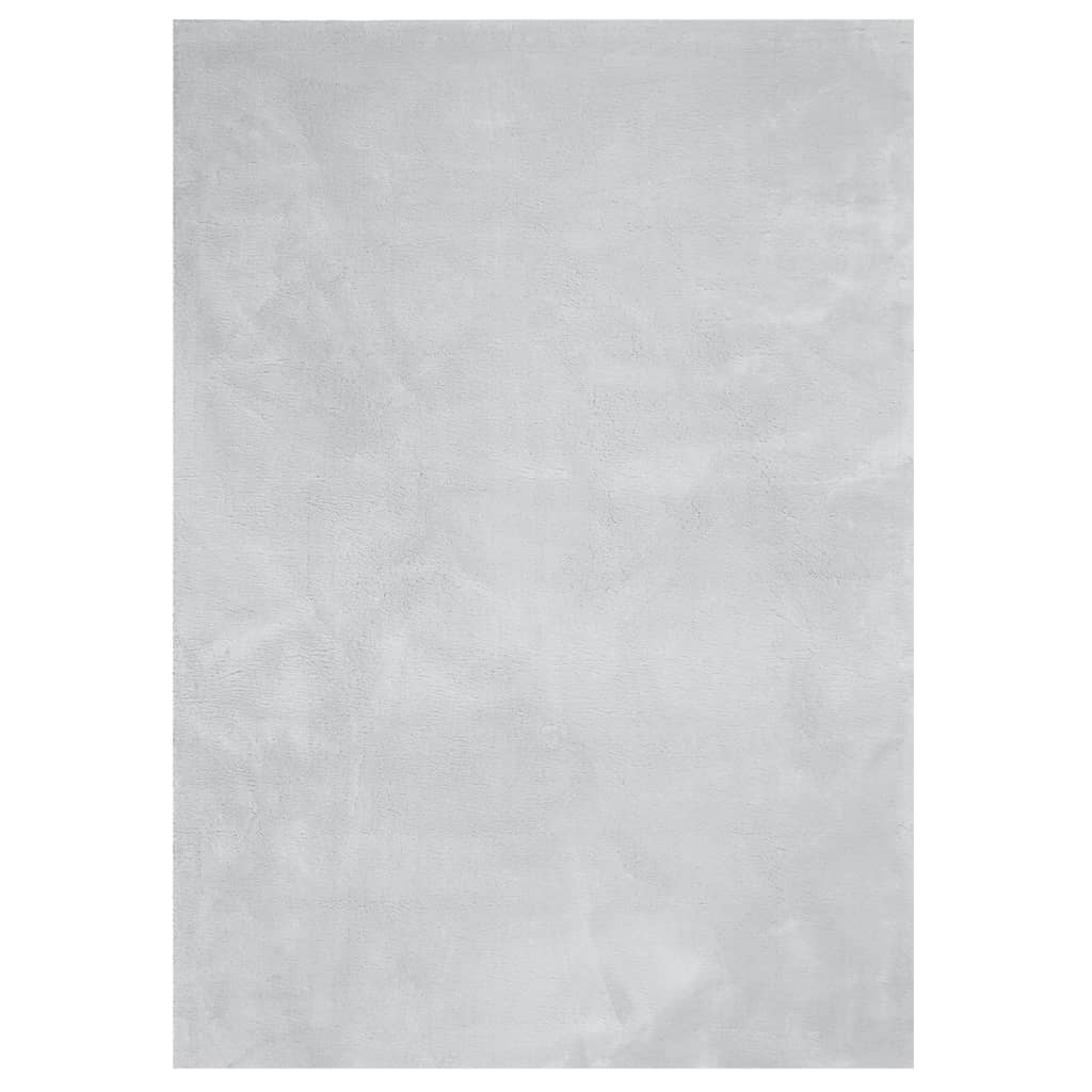 Vidaxl Short Pile Huarte Rug, Grey, 240X340 Cm