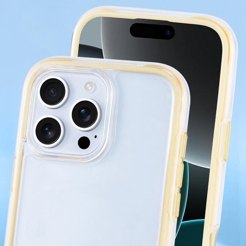 Acrylic Apple 12 mobile phone case iPhone14Promax transparent protective case 15 anti-drop 16 simple anti-yellowing