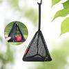 Triangular Hanging Mesh Bag Foldable Camping Organizer Mesh Hanging Basket Net with Hook Camping Dry Net for Camping