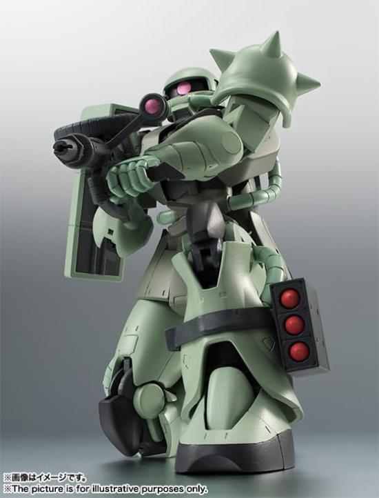 TAMASHII NATIONS ROBOT Spirits Mobile Suit Gundam SIDE MS MS-06 Mass-Produced Zaku Ver. A.N.I.M.E. (Resale Edition) Approx. 125mm PVC & ABS Painted
