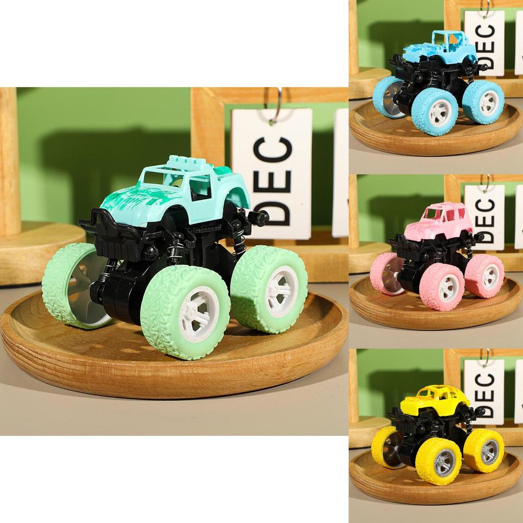 Macaron Color Plastic Off Road Inertia Toy Car For Kids With Durable Design And Visual Development