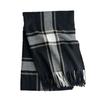 Autumn and Winter Warm White Scarf Women's Thickened Atmosphere Scarf Student Imitation Cashmere Plaid Fringed Shawl