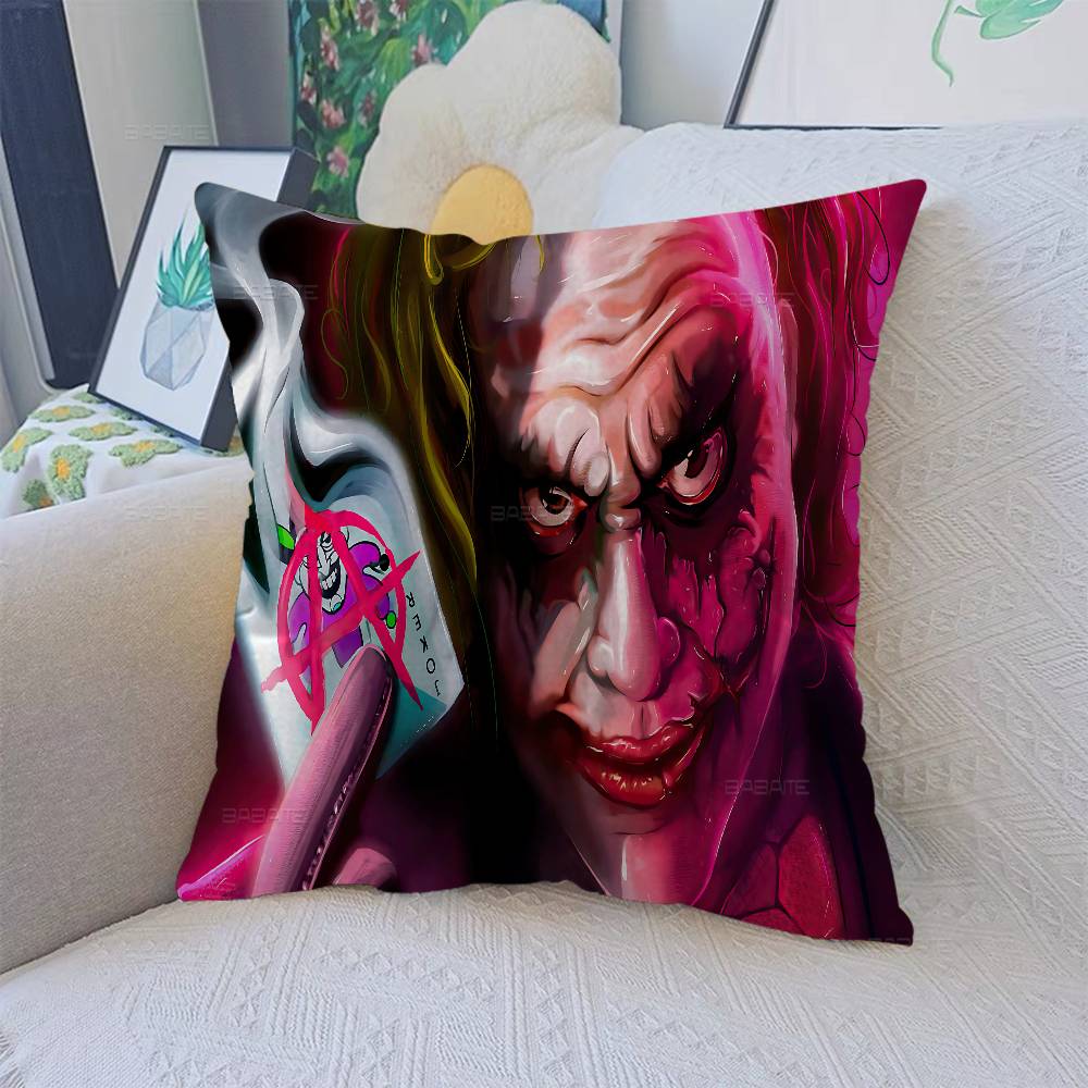 J-Joaquin P-Phoenix J-Joker Anime Decorative Room Aesthetics Pillow Case Home Decor Bedroom Sofa Bed Couch Pillow Cover 45x45