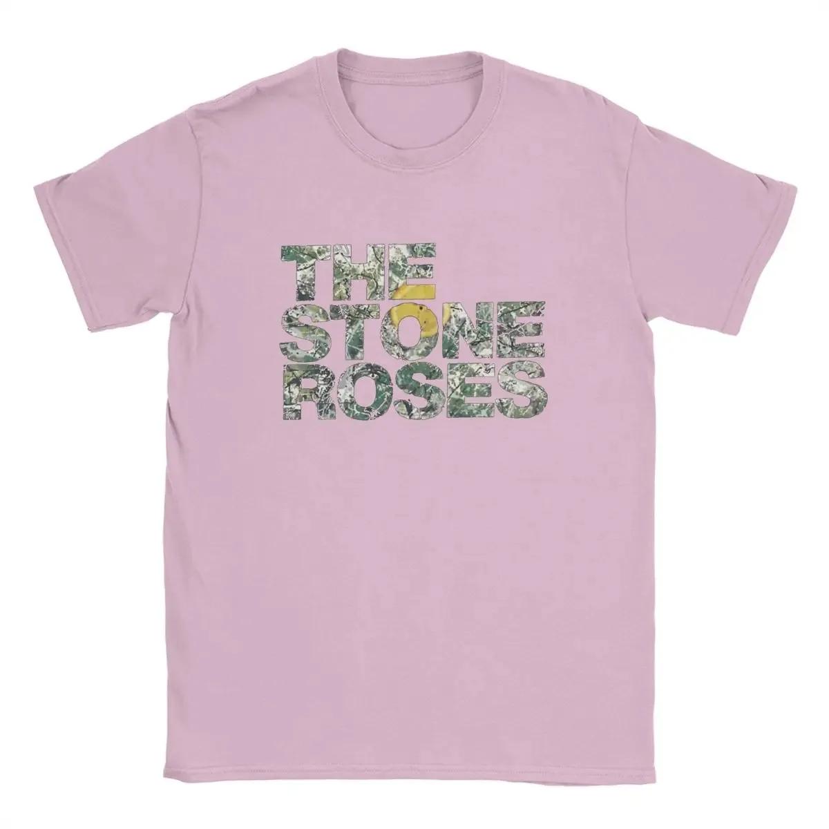 

Футболки з логотипом The Stone Roses для чоловіків, з чистої бавовни, смішна футболка з круглим вирізом, футболка з різдвяного туру, одяг з коротким рукавом, літо S синій
