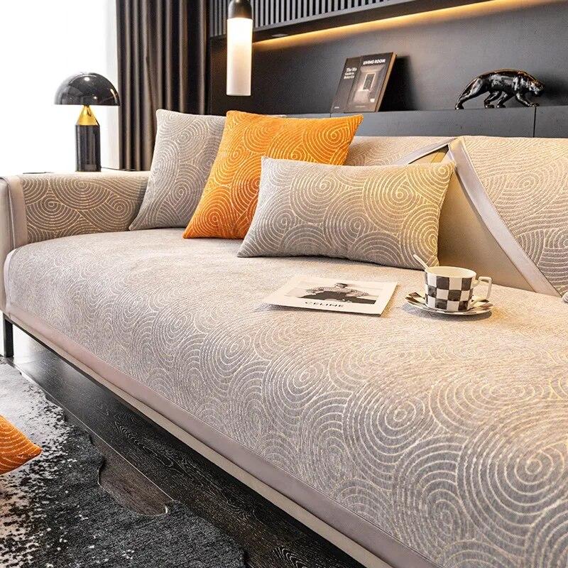Sofa Cushion Four Seasons Universal Non-slip High-end Sofa Cover Nordic Simple Cushion Light Luxury Cover Cloth Towel