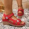 Large Size Platform Casual Sandals Velcro Sandals Women's Shoes
