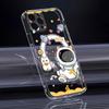 Cute Cartoon Astronaut Phone Case For iPhone 17 16 15 14 13 12 Pro Max Plus With Magnetic Crystal Clear Case Wireless Charge